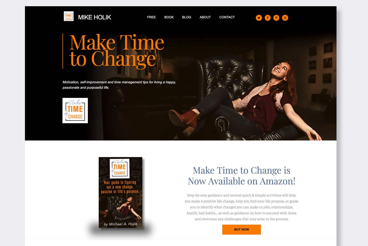 Make time to change website